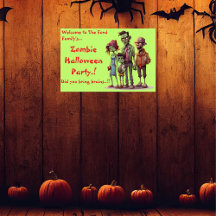 Kids Zombie Family Halloween-Party