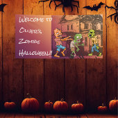 Kids Zombie Halloween-Party Banner