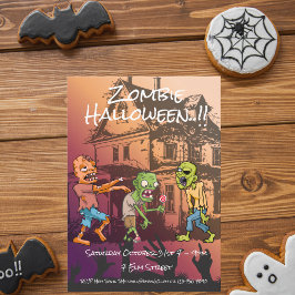 Kids Zombie Halloween-Party Einladung