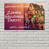 Kids Zombie Halloween-Party Poster