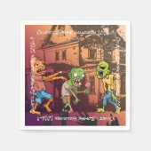 Kids Zombie Halloween-Party Serviette (Vorderseite)