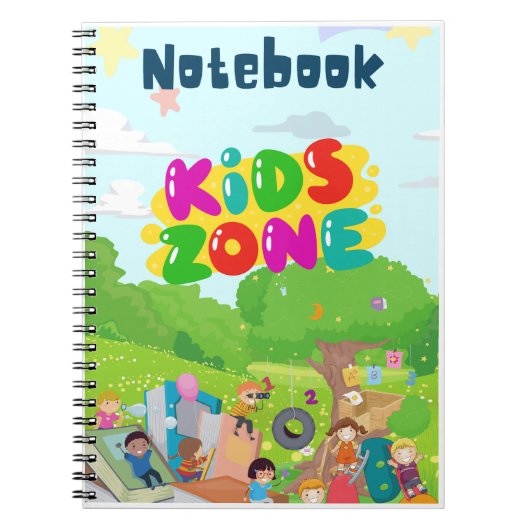 Kids Zone Cute Dino Notebook Notizblock (Vorderseite)