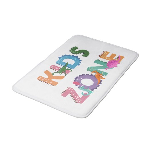 Kids Zone Dinosaurier Badematte (Schrägansicht)