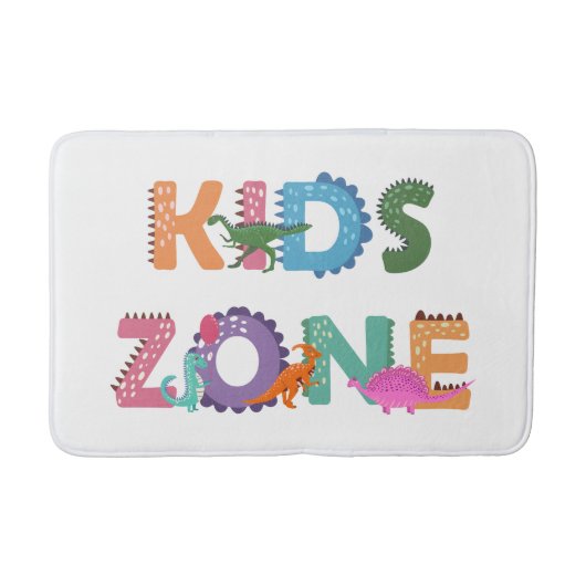 Kids Zone Dinosaurier Badematte (Vorderseite)