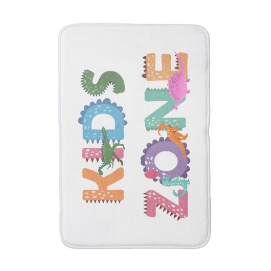 Kids Zone Dinosaurier Badematte (Vorderseite Vertikal)