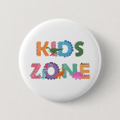 Kids Zone Dinosaurier Button (Vorderseite)