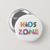 Kids Zone Dinosaurier Button (Vorne & Hinten)