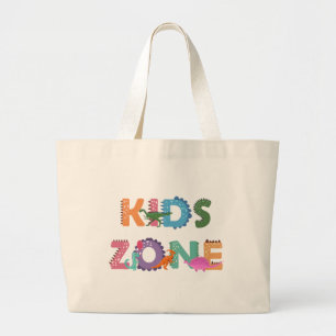 Kids Zone Dinosaurier Jumbo Stoffbeutel