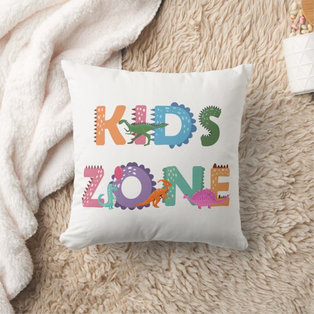 Kids Zone Dinosaurier Kissen (Decke)