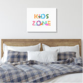 Kids Zone Dinosaurier Leinwanddruck (Insitu (Schlafzimmer))