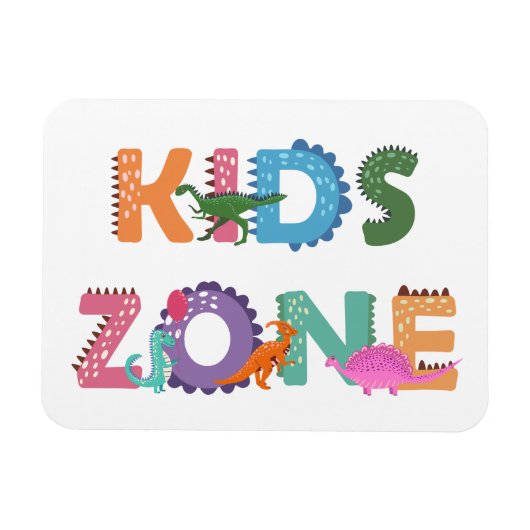 Kids Zone Dinosaurier Magnet (Horizontal)