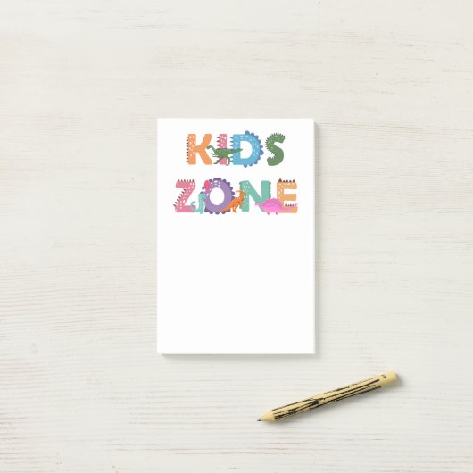Kids Zone Dinosaurier Post-it Klebezettel (Auf Schreibtisch)