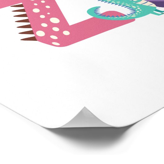 Kids Zone Dinosaurier Poster (Ecke)