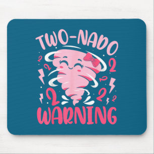 Kids Zwei-nado Warnung 2. Geburtstag Nk Tornado Ge Mousepad