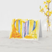 KidsArt für CHOC - Big Heart Card Karte (Gelbe Blume)