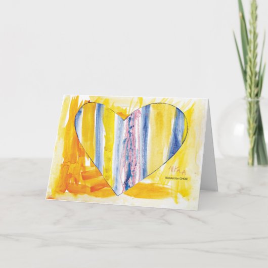 KidsArt für CHOC - Big Heart Card Karte (Vorderseite)