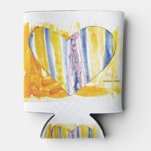 KidsArt für CHOC - Großes Herz Dosenkühler (Vorderseite)