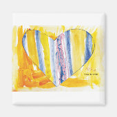 KidsArt für CHOC - Großes Herz Magnet (Vorne)