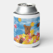 KidsArt für CHOC - Herbstlaub Bär Dosenkühler (Kanne Rückseite)