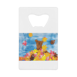 KidsArt für CHOC - Herbstlaub Bär Geldbeutel Flaschenöffner