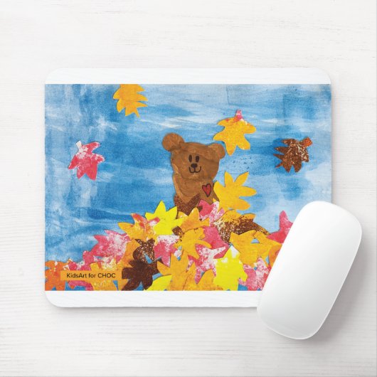 KidsArt für CHOC - Herbstlaub Bär Mousepad (Mit Mouse)
