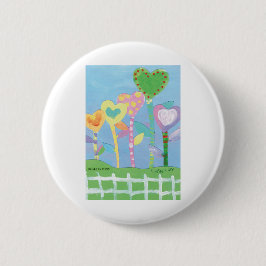 KidsArt für CHOC - Herzen mit Picketzaun Button