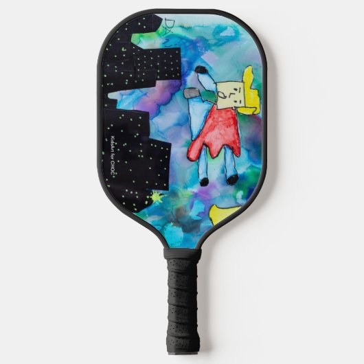 KidsArt für CHOC - Super Hero Pickleball Schläger (Vorderseite)