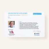 KidsArt für CHOC - Unterwasser-Explorer Ausweis (Rückseite)