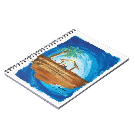 KidsArt für Choc - Weltfrieden Notizblock (Linke Seite)