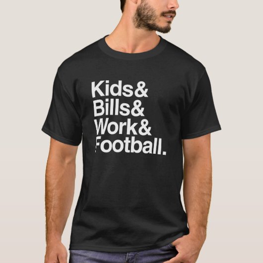 KidsBillsWorkFootball T-Shirt (Vorderseite)