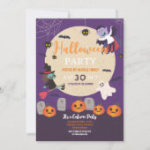 KidsCostume Halloween-Party Pumpkins Geister Einladung (Vorderseite)