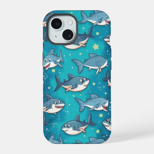 Kidshai-Gehäuse iPhone 15 Hülle (Rückseite)