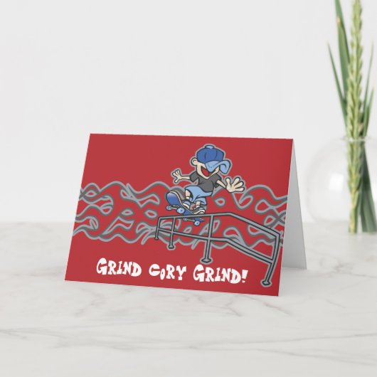 Kidslide Skateboarding Grafik Karte (Vorderseite)