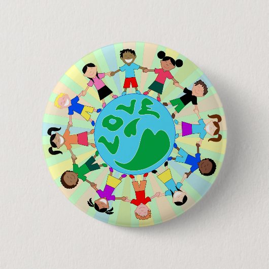 KidsLoveGlobe Button (Vorderseite)