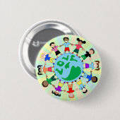 KidsLoveGlobe Button (Vorne & Hinten)