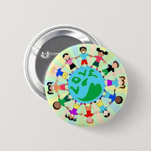KidsLoveGlobe Button (Vorne & Hinten)