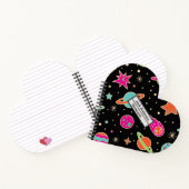 Kids's Back to School Space Rocket Muster Notizblock (Innenseite)