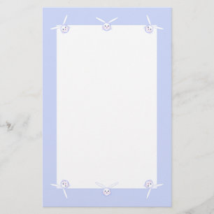 Kids's Bunny Heads - blau Briefpapier