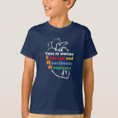 Kids's CHD Word Cloud Basic T - Shirt (Vorderseite)