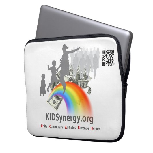 KIDSynergy - Laptop-Sieb 13" Laptopschutzhülle (Vorderseite Links)