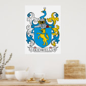 Kidwell Family Crest Poster (Küche)