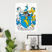 Kidwell Family Crest Poster (Heimbüro)