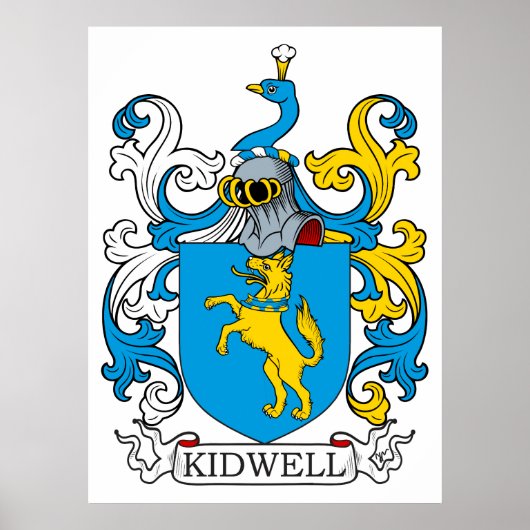 Kidwell Family Crest Poster (Vorne)