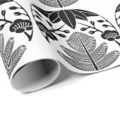 Kiefer Bambus Ume Geschenkpapier (Rolleneckpunkt)