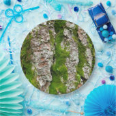 Kiefer-Barke mit Moos Pappteller (Party)