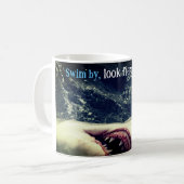 Kiefer des Weißen Hais Kaffeetasse (Vorderseite Links)