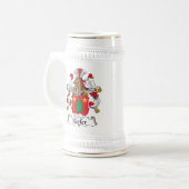Kiefer Familienwappen Bierglas (Vorderseite Links)