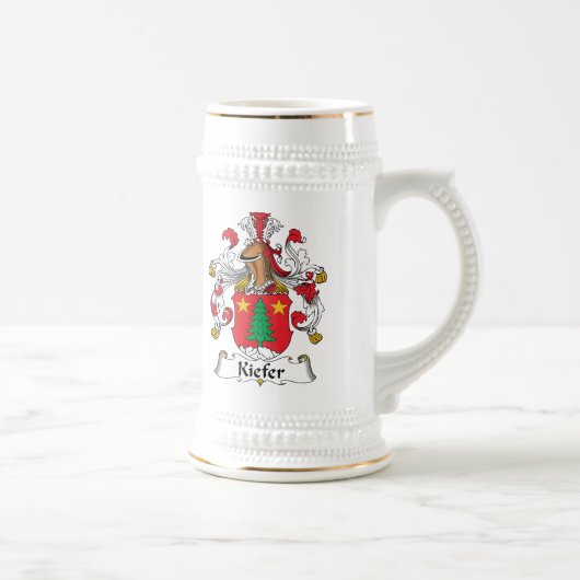 Kiefer Familienwappen Bierglas (Rechts)
