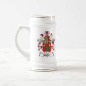 Kiefer Familienwappen Bierglas (Links)