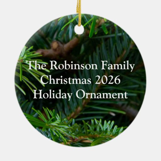 Kiefer/Gold/roter Bogen Keramikornament (Hinten)